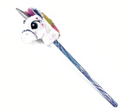 HOBBY HORSE Koń JEDNOROŻEC na kiju Glitter White 85cm Dźwięk