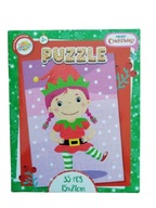 Tradičné puzzle Toy Universe Merry Christmas Elf 35 dielikov.