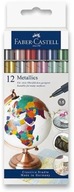 Faber-Castell v metalických farbách, 12 farieb