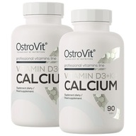 OstroVit Vitamín D3+K2 + Calcium 90 tabliet Vitamín D3 2000 IU + K2 + Vápnik