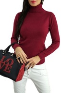 SWETER GOLF DOPASOWANY WINO BORDO