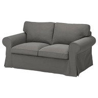 IKEA EKTORP Sofa 2-osobowa, Hakebo ciemnoszary