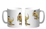 KUBEK TEA-REX DINOZAUR T-REX MIX WZORÓW + IMIĘ