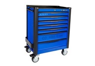 DIELENSKý vozík s chráničmi 7 zásuviek - modrý King Tony