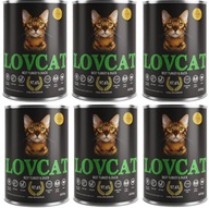 LOVCAT - Karma dla kota - INDYK KACZKA 6x400g