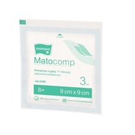 Matocomp Kompres gaza jałowa Matopat 9x9 cm 3 szt.