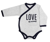 BODY KOPERTOWE NIEMOWLĘCE LOVE MOMMY KIMONO R. 68