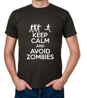 koszulka KEEP CALM AND AVOID ZOMBIES prezent