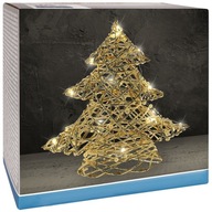 Vianočný stromček svietiaci dekoratívna vianočná ozdoba zlatá Vianoce 20 LED