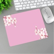 Piękne kwiaty mała podkładka pod mysz czarna Sakura Laptop akcesoria do