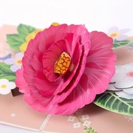 Kartka Urodzinowa Piękna 3D Pop-Up kwiaty kartka na prezent na dzień matki