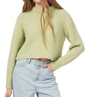 Sweter damski prosty klasyczny Reserved zielony r.M