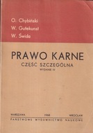 Prawo karne Część szczegółowa Chybiński