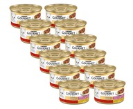 Purina Gourmet Gold z wołowiną i kurczakiem w sosie 12x85g