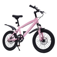 Ružový 18-palcový detský horský bicykel pre dievčatá vo veku 6-12 rokov