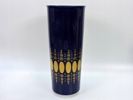 Wysoki wazon porcelana Heinrich kobalt design 1960