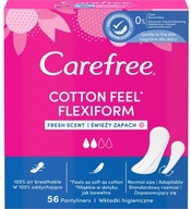 CAREFREE COTTON FEEL WKŁADKI HIGIENICZNE 56SZT