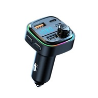 BLUETOOTH AUDIO TRANSMITTER FM MP3 BT GYORSTÖLTŐ 3X USB QC 3.0 RGB