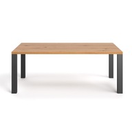 DSI-meble Jedálenský stôl dubový FOLD 200x100 prírodné masívne drevo dub