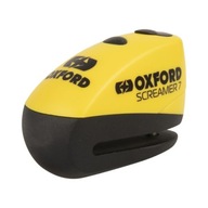 Blokada tarczy z alarmem OXFORD Screamer7 żółty
