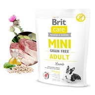 BRIT CARE GRAIN FREE ADULT MINI LAMB DLA PSÓW MINIATUROWYCH JAGNIĘCINA 400G