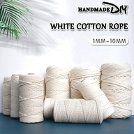 Natural Cotton Macrame Cord 1/2/3/5/8/10mm Rope