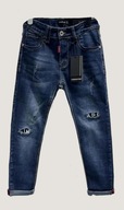 Spodnie chłopięce jeansy regulacja dziury 134-140