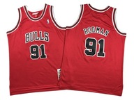 Strój koszykarski nr 91 Koszulka Rodman Bulls, 152-164