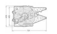 Denso DER09100 Wentylator, chłodzenie FIAT DOBLO