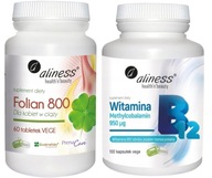 Aliness Folát pre tehotné ženy 60tab. + Vitamín B12 Methyl VEGE