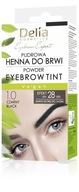 DELIA Najlepsza pudrowa henna do brwi Eyebrow Expert 4g, 1.0 CZARNA