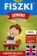 Fiszki obrazkowe + Domino - Dom i szkoła - j. angielski