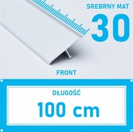 Spojovacia lišta prahová TEOWNIK 30 mm STRIEBORNÁ MAT 1 m