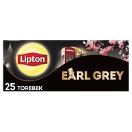 Herbata czarna ekspresowa Lipton EARL GREY 25 torebek 37,5g