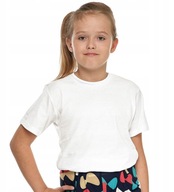 Biele dievčenské tričko WF Detské dievčatko MORAJ 122-128