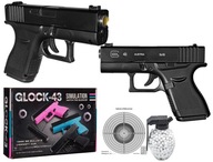 KOVOVÁ PIŠTOĽ ASG NA GULIČKY PRUŽINOVÝ GLOCK 43 6 MM GULIČKY REPLIKA