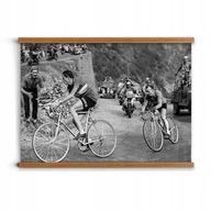 Plagát s rámom prívesku Tour de France Coppi 85x60