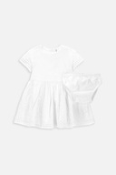 Dievčenské šaty Elegantné 86 Biele Dojčenské šaty Coccodrillo WC4