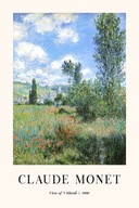 Plakat 60x40 Claude Monet góra las pejzaż malowany sztuka BOHO 30 WZORÓW