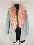 River Island płaszcz z futrem 152 *PWD55*