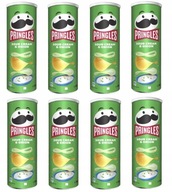 8x 165g PRINGLES Chipsy Cream & Onion UK