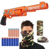 NERF FORTNITE PIŠTOĽ REWOLWER 6-SH F2678 + 10Šípka + Bandana moro