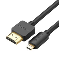 UGREEN KABEL PRZEWÓD WIDEO MICRO HDMI DO HDMI 2.0 FULL HD UHD 4K 60HZ 1,5M