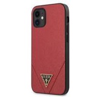 Guess Saffiano V - Etui iPhone 12 Mini (czerwony)