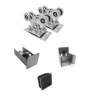 SADA POJÍZDNÝCH VOZÍKŮ PRO POSUVNÉ BRÁNY PROFIL 70X70 POZINKOVANÝ