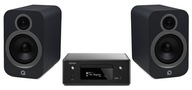 2× Reproduktory Q Acoustics 3020i Speakers sivé + Denon RCD-N10 2.1 čierny