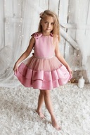 Chloe ružové tylové šaty na svadbu 116