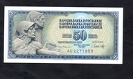 BANKNOT JUGOSŁAWIA -- 50 DINARÓW -- 1981 rok, UNC-