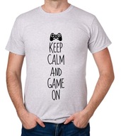 koszulka KEEP CALM AND GAME ON prezent