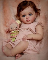 Reborn Baby Silicone bábika 60cm Látkové telo